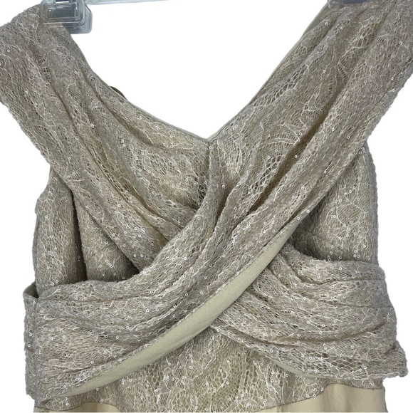 Lauren Ralph Lauren BLACK LABEL Sequin Off-Shoulder Cocktail Dress Size 2 - Picture 8 of 17